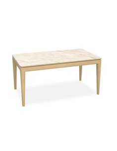 Table 160cm Riviera - Céramique beige veiné
