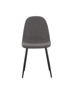 Chaise repas tissu gris anthracite