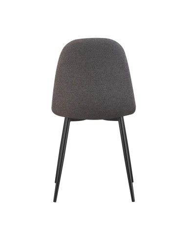 Chaise repas tissu gris anthracite