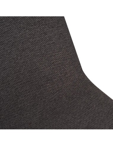 Chaise repas tissu gris anthracite
