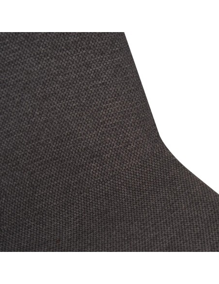 Chaise repas tissu gris anthracite