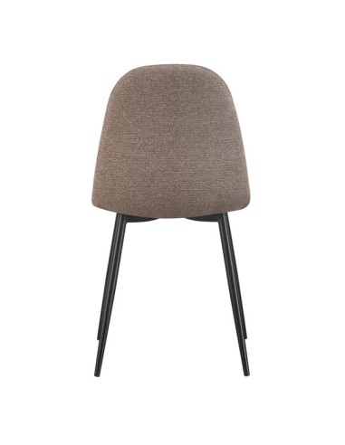 Chaise repas tissu taupe