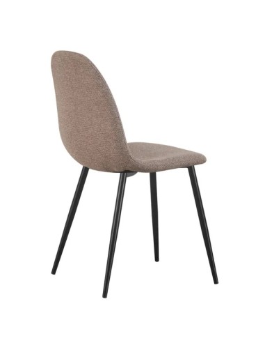 Chaise repas tissu taupe