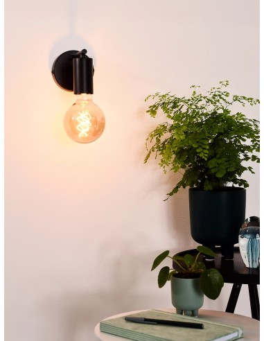 LEANNE - Applique murale - 1xE27 - Noir