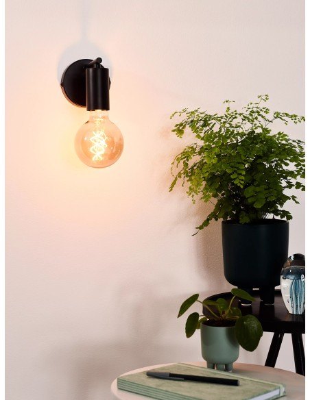 LEANNE - Applique murale - 1xE27 - Noir