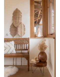 Set De 2 Tables Paulownia Brun 2