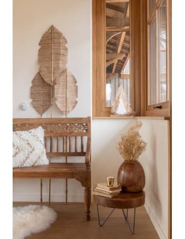 Set De 2 Tables Paulownia Brun