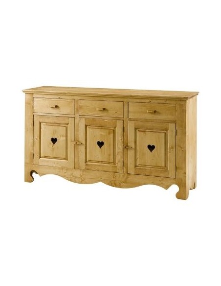 bahut en pin massif huilé