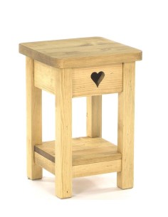 Chevet 1 tiroir en pin massif huilé