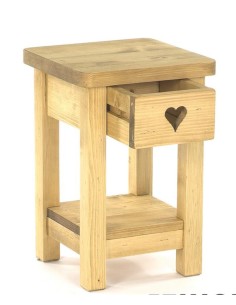 Chevet 1 tiroir en pin massif huilé 2