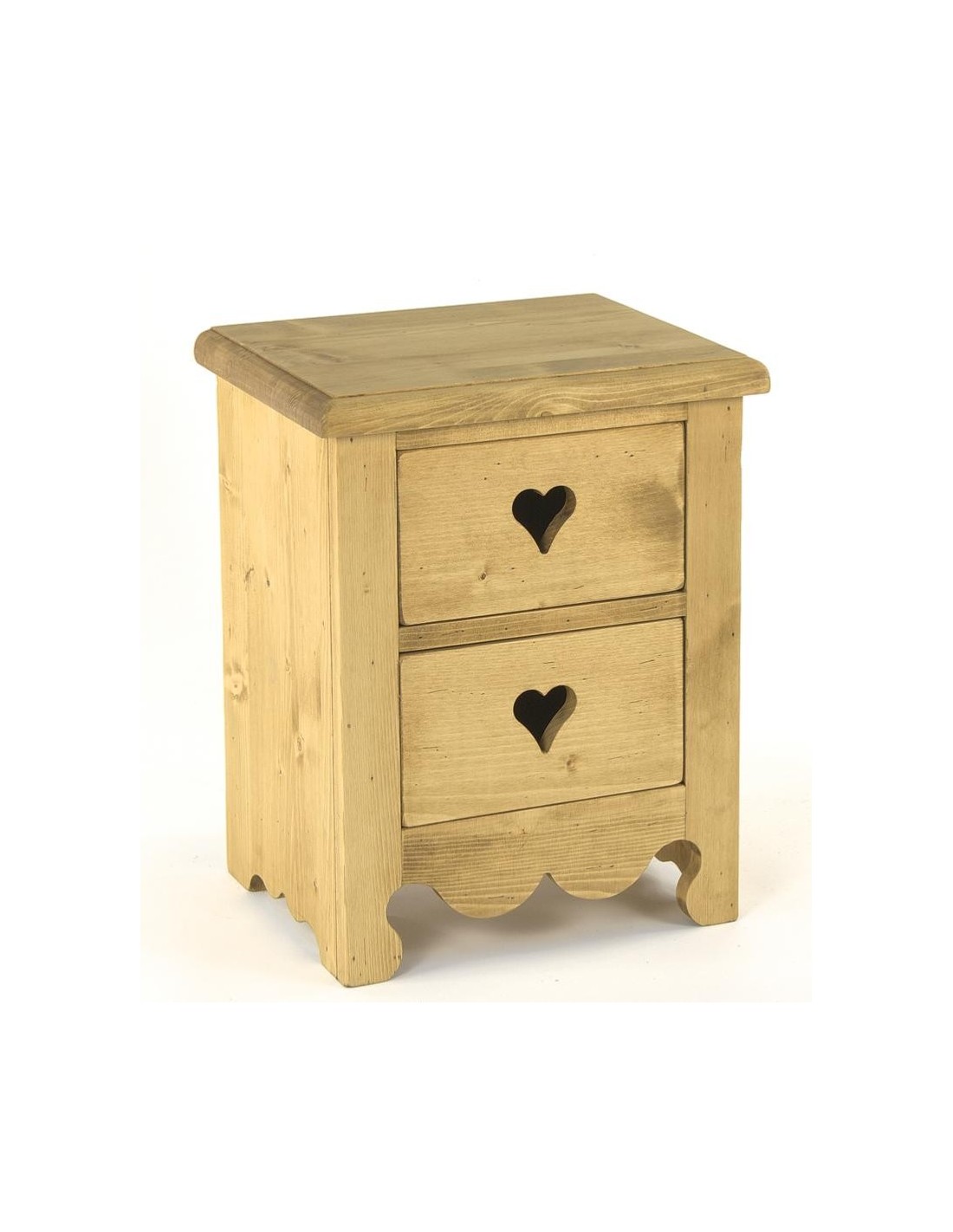 Table De Chevet En Pin Massif Et Cannage – Style Scandinave, 40x40x60 Cm – Avec Niche Et Porte