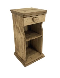 Chevet étroit en pin massif ciré 2