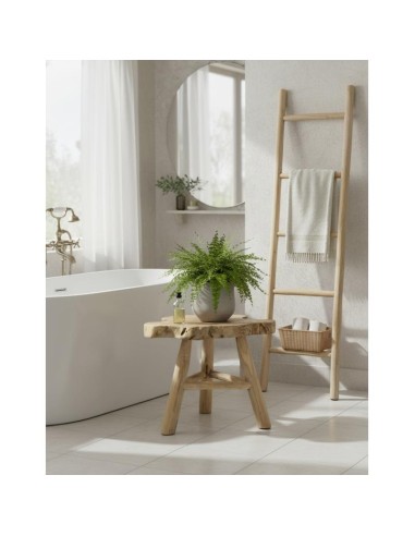 Tabouret 3 pieds en teck recyclé Arthur