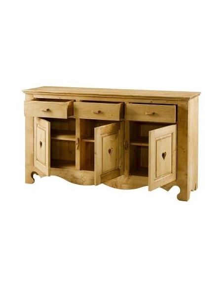 bahut en pin massif huilé