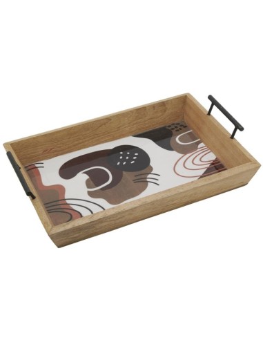 Plateau en manguier et résine