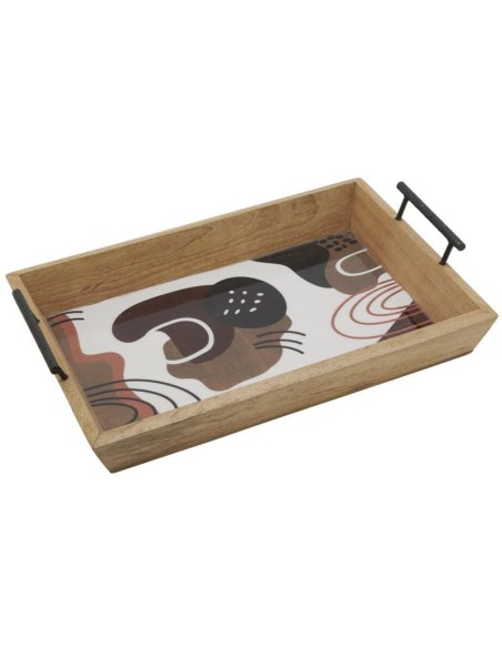 Plateau en manguier et résine