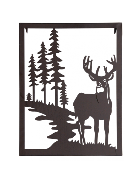 Cadre cerf en métal.