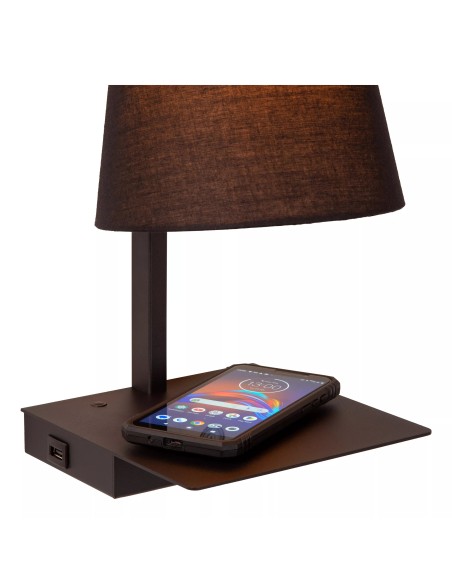 GREGORY - Lampe de chevet / Applique mural - 1xE27 - Point de recharge