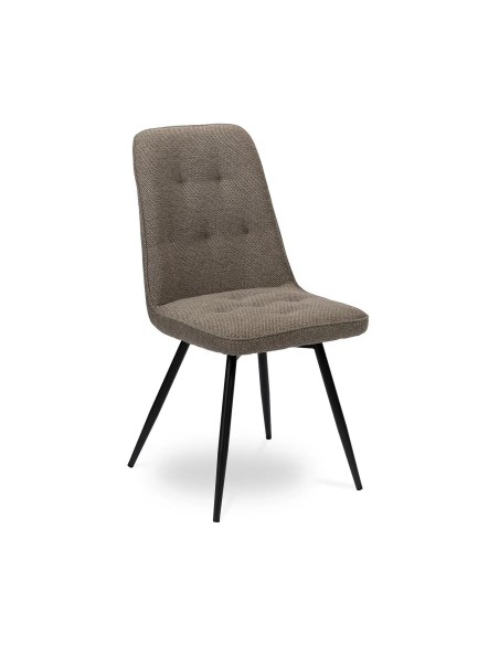 chaise repas girardeau tissus pieds métal noir