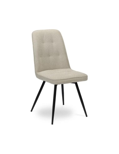 chaise repas girardeau tissus pieds métal noir