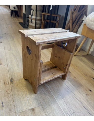 Tabouret escabeau en bois