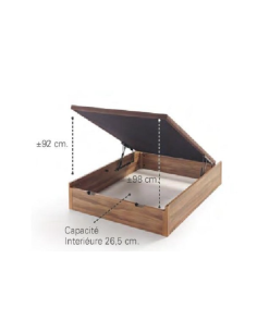 lit coffre condor gain de place bois