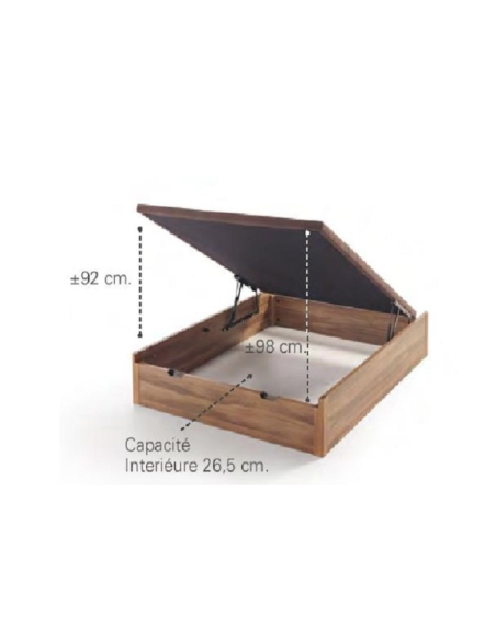 lit coffre condor gain de place bois