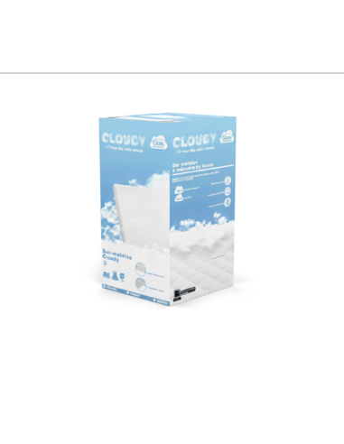 Sur matelas Cloudy mémoire de forme ultra moelleux confort maximum