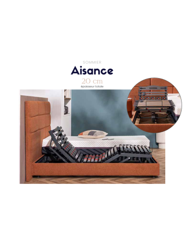 Sommier Relaxation TPR AISANCE EXTRA PLAT 2 x 80/200 cm