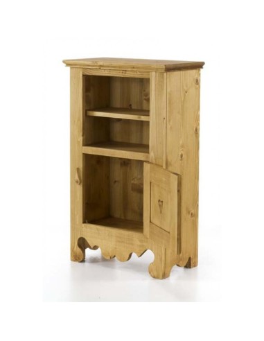 Confiturier en pin massif huilé de petite profondeur, 1 niche ouverte