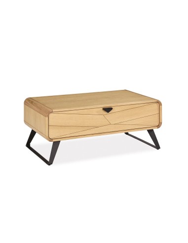 table basse salon Girardeau bois métal