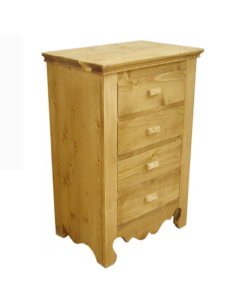 Confiturier en pin massif huilé avec 4 tiroirs - Meubles Mathieu 2