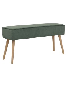 banc Popy velours côtelé vert foncé