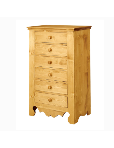 Confiturier en pin massif huilé 6 tiroirs Séjour & Cuisine - Meubles M