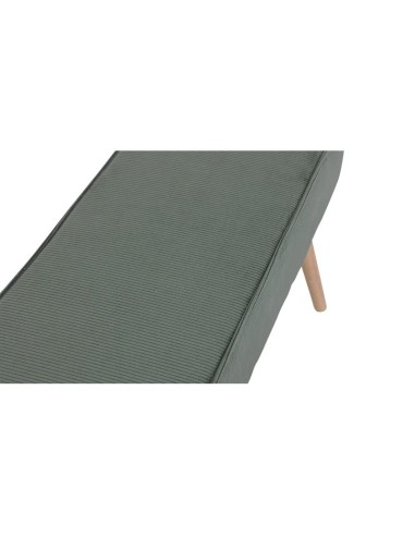 banc Popy velours côtelé vert foncé