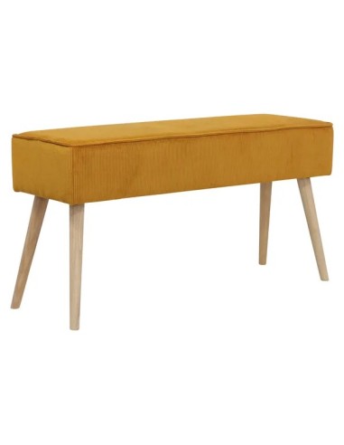 banc Popy velours abricot