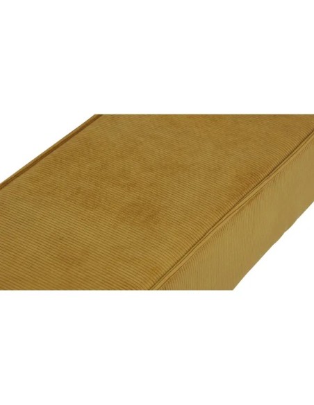 banc Popy velours abricot