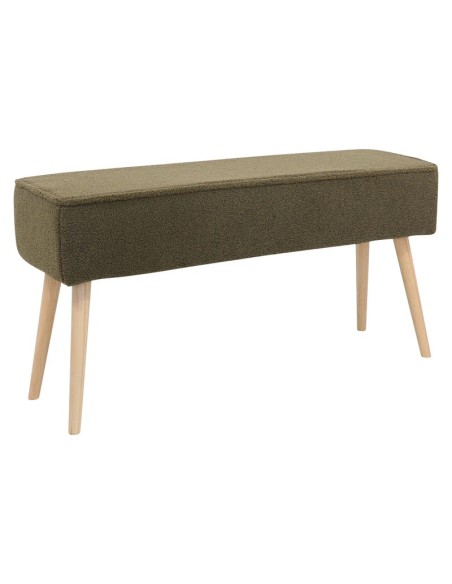 Banc POPY - Effet laine bouclette kaki