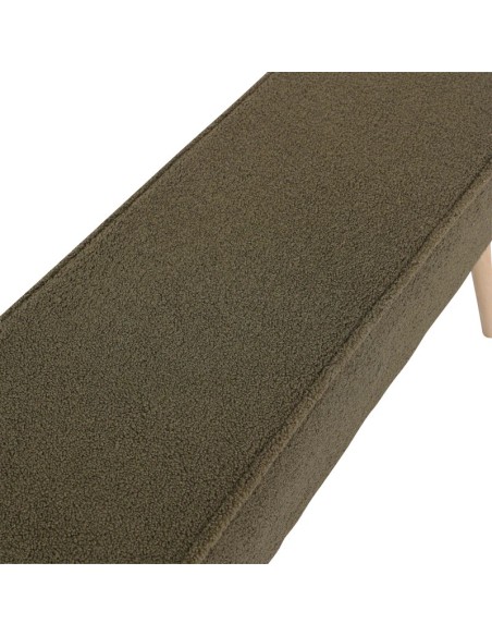Banc POPY - Effet laine bouclette kaki