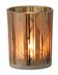 Photophore Arbre Verre Marron Medium