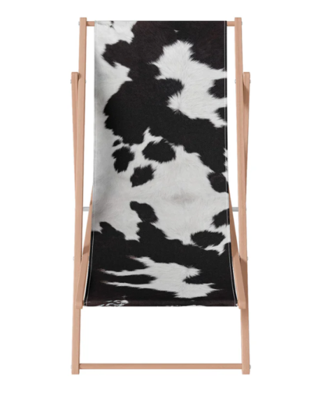 Transat peau de vache noire
