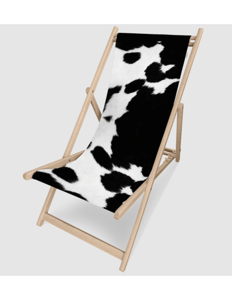 Transat peau de vache noire