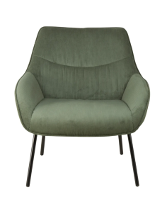 Fauteuil Martin Vert velours Côtelé 2