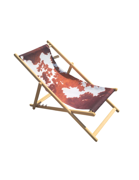 Transat Peau de vache marron