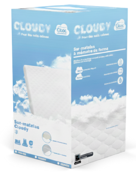 Surmatelas CLOUDY - 160 x 200 cm