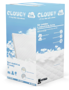 Surmatelas CLOUDY - 90 x 200 cm 2