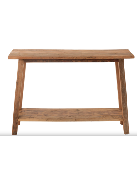 Console Carré Bois recyclé naturel