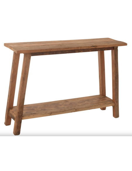 Console Carré Bois recyclé naturel
