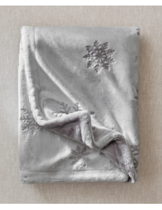 Plaid polaire - Snowflakes - 150/200 2