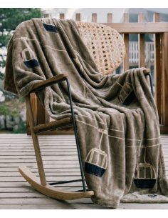 Plaid polaire - Télécabine Taupe - 150/200 2